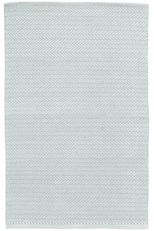  Herringbone Lt. Blue/Ivory Indoor/Outdoor Rug 2 sizes