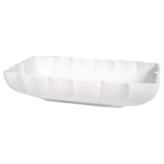 Kerr Rectangular White Gesso Bowl