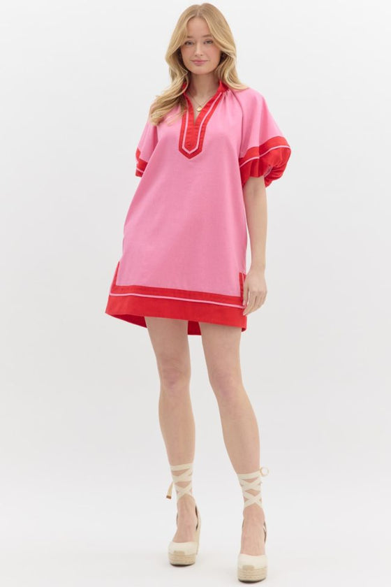 Color Block Dress Plus Size