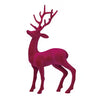13" Pink Flocked Deer