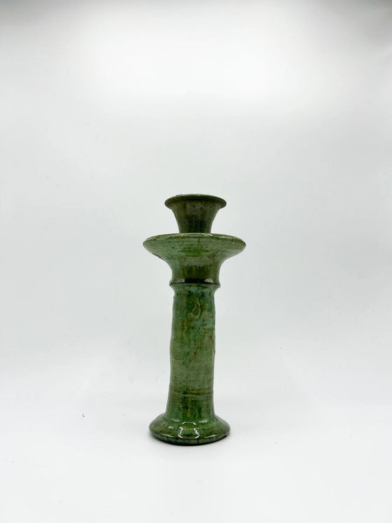Tamegroute Taper Candle Holder Green