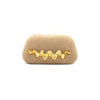 Lea Suede Style Clutch w/ Gold Accent