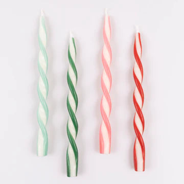 Assorted Twist Stripe Candles