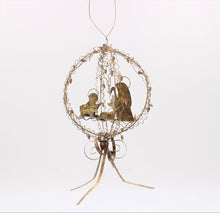  12x5x5"  Wire Globe Nativity Ornament