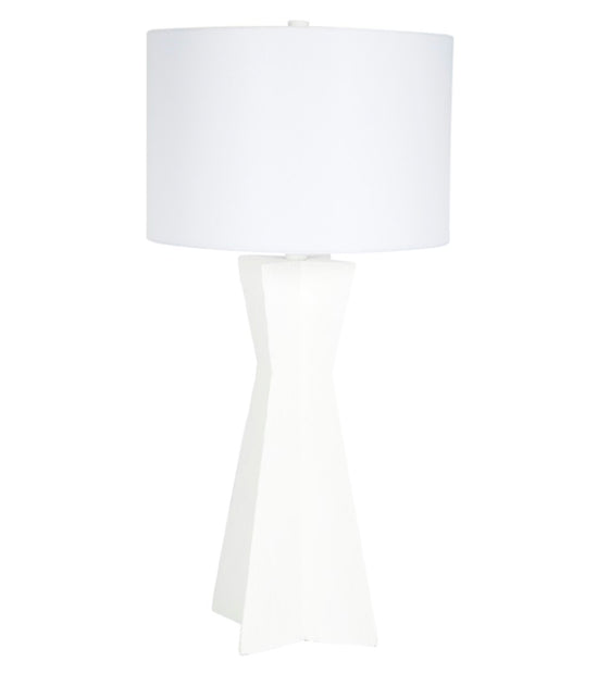 White Gesso Millington Lamp
