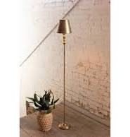 Antique Gold Floor Lamp with Metal Shade