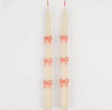  Pink Bow Taper Candle