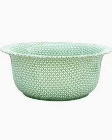  Green Fish Scale Basin 16"