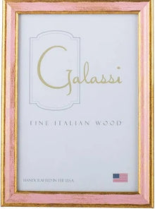  Gold Italian Wood Frame with Pink Channel