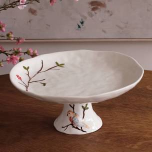Bird on Branch Cake Plate