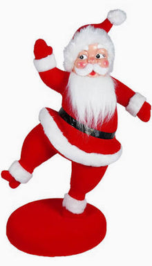  24" Flocked Dancing Santa