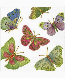  Jeweled Butterflies Luncheon Napkin