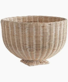  Charleston Rattan Footed Bowl