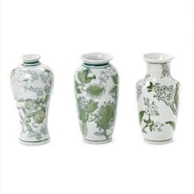  Assorted Green Primrose and Lotus Vase