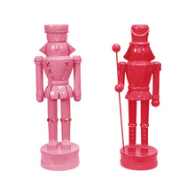  Pink Resin Nutcrackers w/ Gold Finish Accents