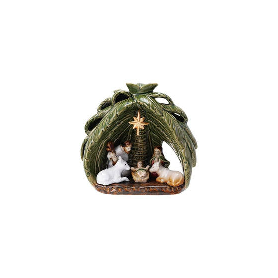 Stoneware Vintage Reproduction Nativity 6/pc Set