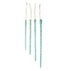 Handmade Glass Icicle Ornaments Set of 4