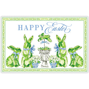 Easter Topiary Bunnies Placemats