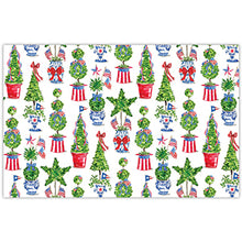  Patriotic Topiary Pattern Placemats