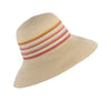 Natural Hat With Stripes