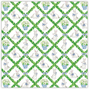 Square Easter Boxwood Trellis Placemats