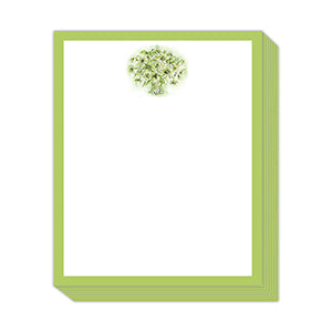 Green Floral Arrangement Notepad