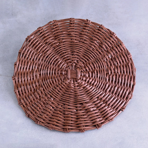 Brown Wicker Placemats Set