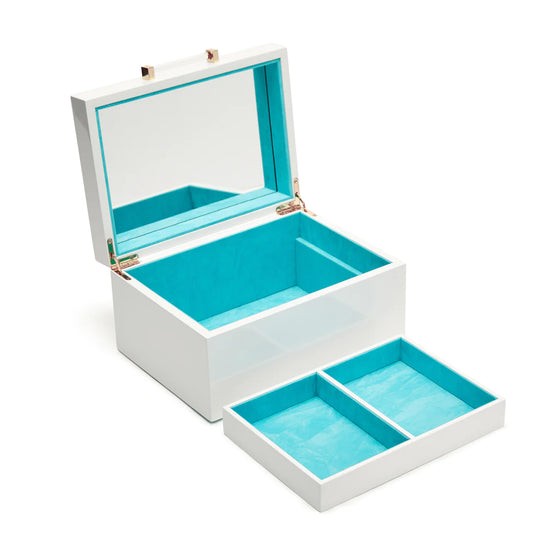 Small White Kendall Jewelry Box