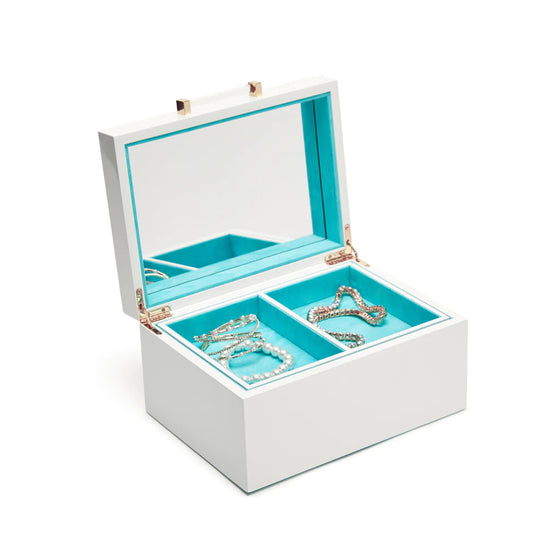 Small White Kendall Jewelry Box
