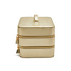 Gold Leah Travel Cosmetic Bag