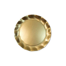  Gold Wavy Salad Plate