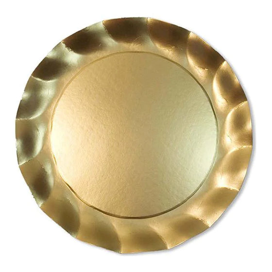 Wavy Gold Charger Plate