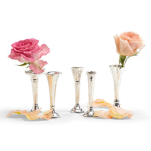  Single Stem Silver Vases