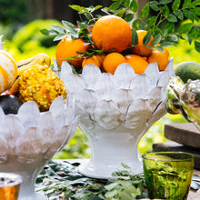  Small White Artichoke Footed Centerpiece