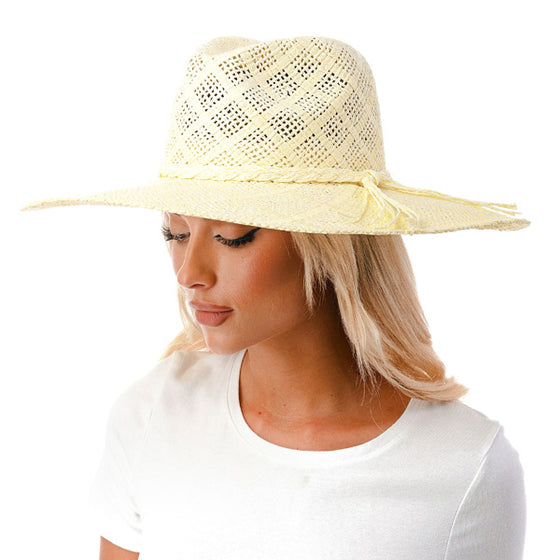 Cream Raffia Hat