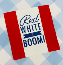  Red White & Boom Cocktail Napkins