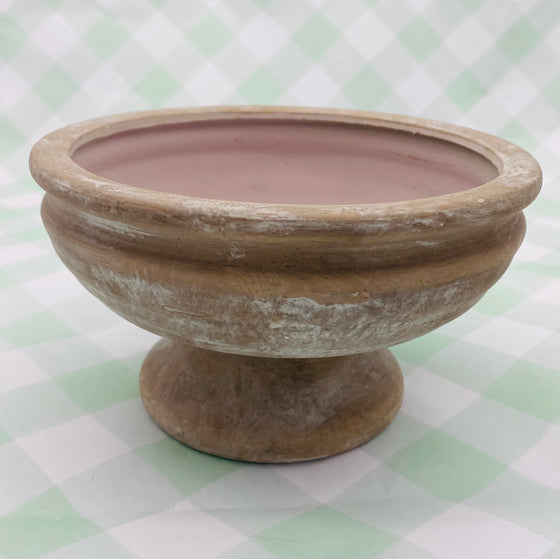 Small Grey Terracotta Compote