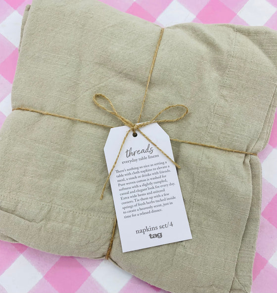 Sand Linen Napkin Set