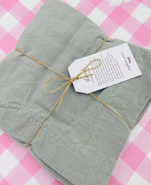  Gray Linen Napkin Set