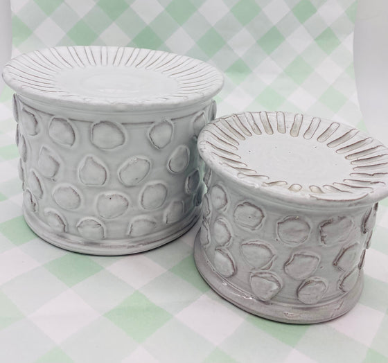 Terra Cotta Pedestal Candle Holder