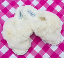  Ivory Furry Slippers