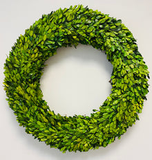  Round Preserved Boxwood Wreath 20"