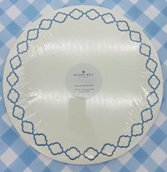 Round Embroidered Placemats