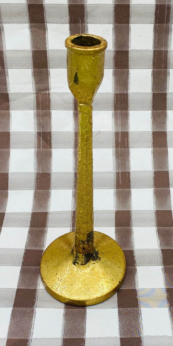 Gold Cast Iron Taper Holder