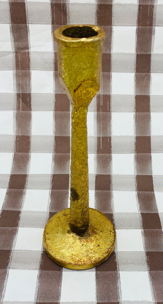 Gold Cast Iron Taper Holder