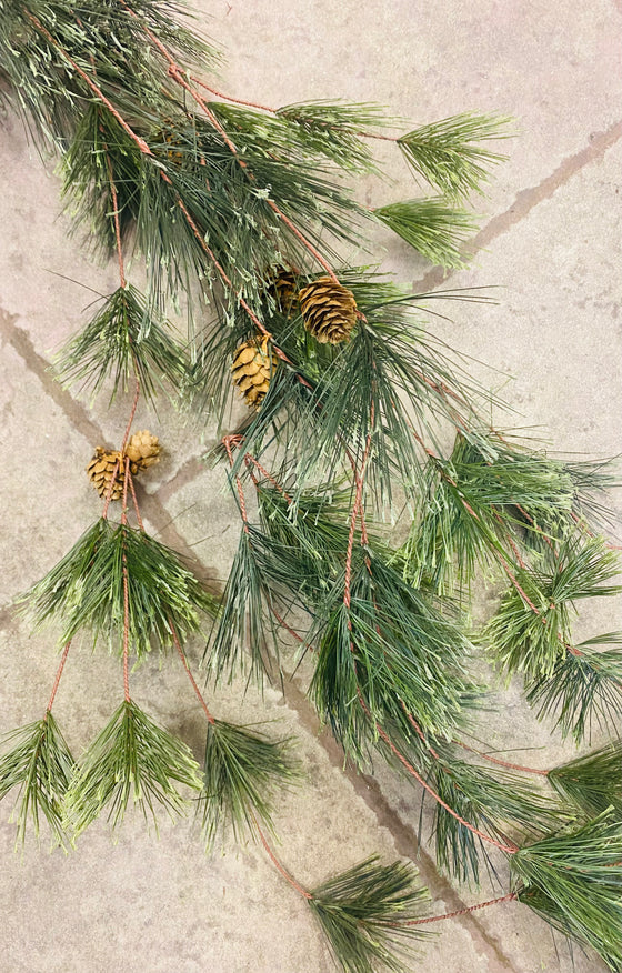 Smokey Mountain Pine Tassel Garland