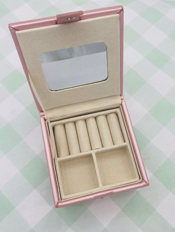Pink Jodi Jewelry Box- 2 Tray