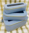 Grey Leah Stacking Cosmetic Case