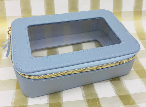 Grey Leah Stacking Cosmetic Case