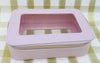 Pink Leah Stacking Cosmetic Case